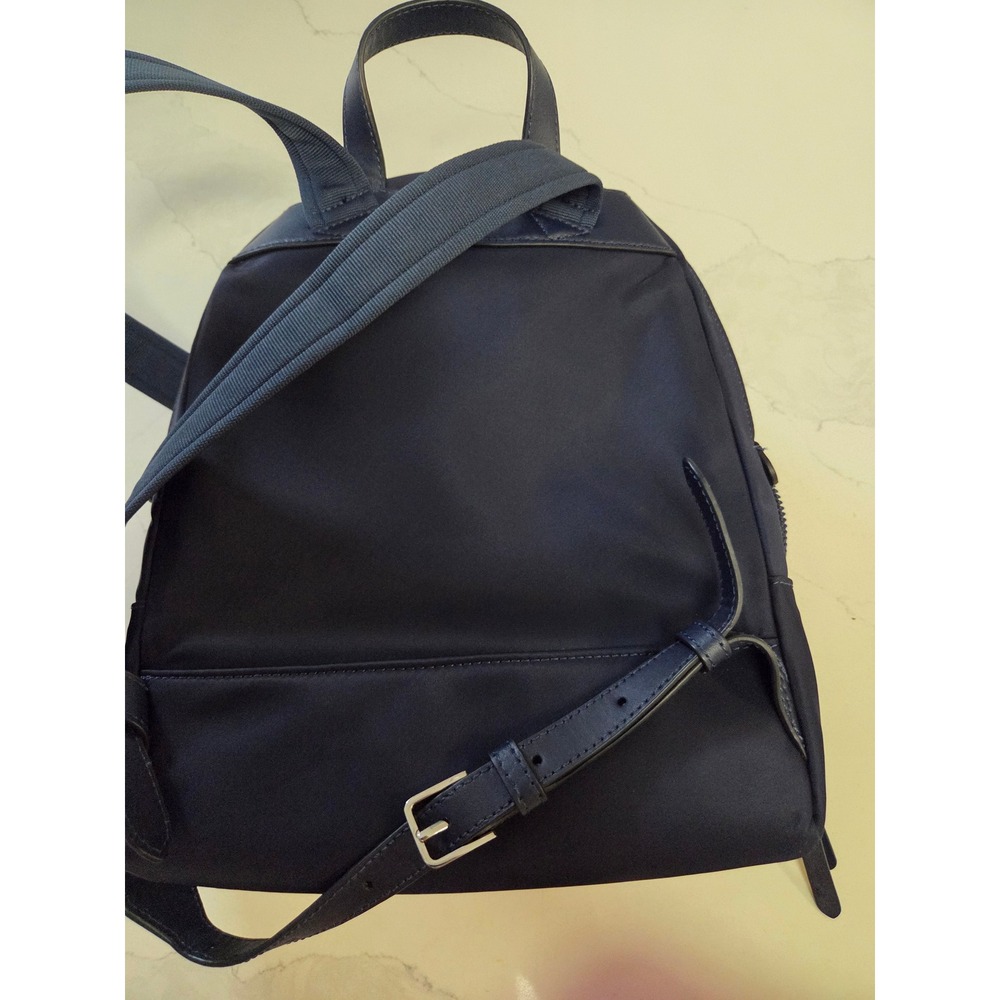 NWOT Kate Spade New York Navy Blue Nylon Small Backpack Purse Zip Pocket - Picture 2 of 9